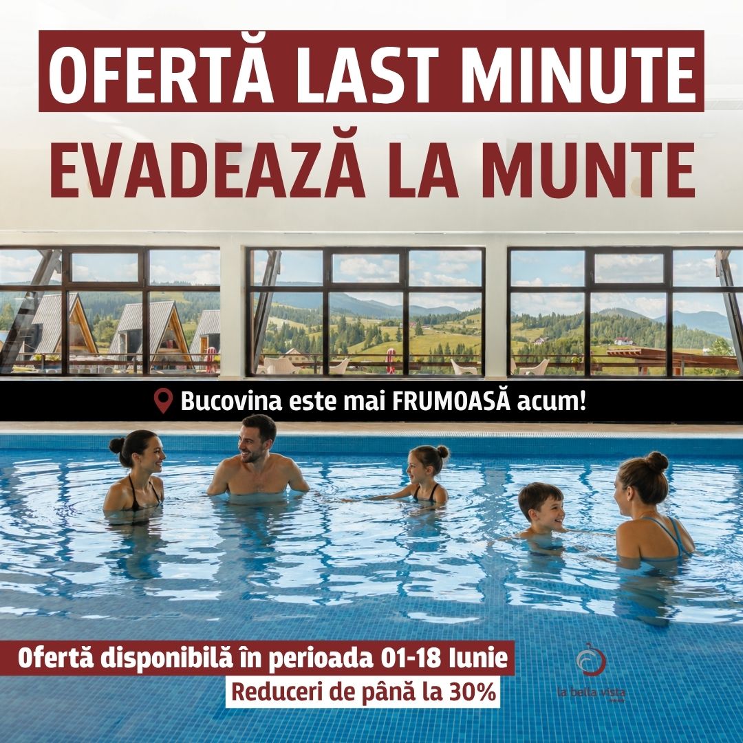 Reduceri de până la 30% la Pensiunea La Bella Vista